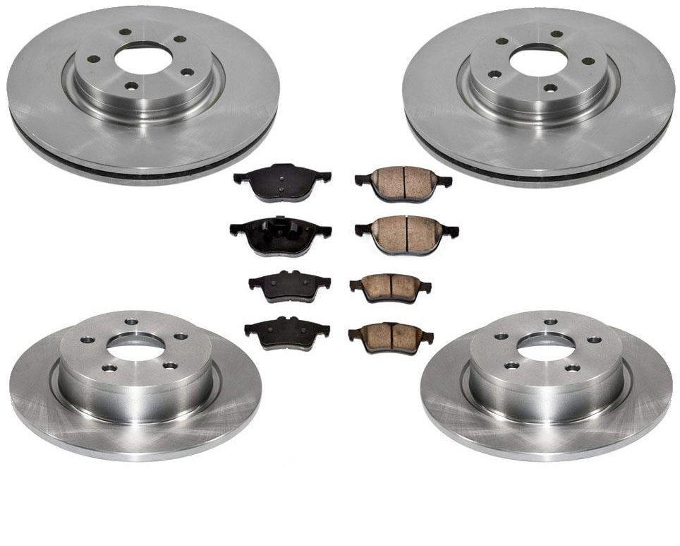 Almohadillas de cerámica para rotores de disco delantero y trasero 100% nuevas para Ford C-MAX Energi SEL 13-18