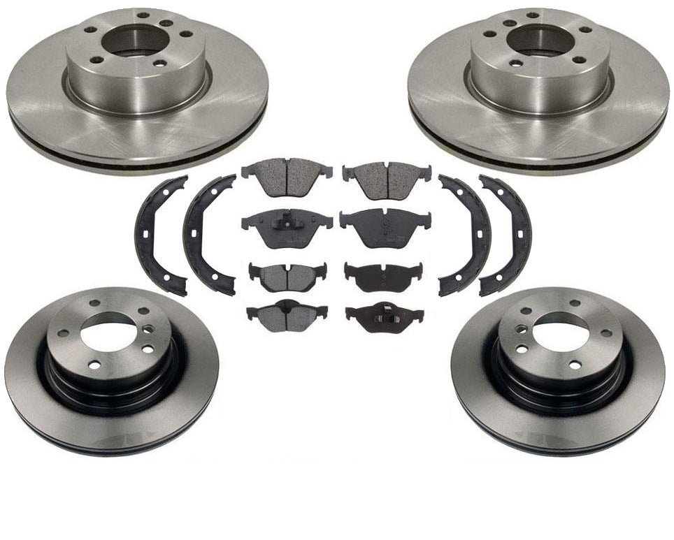 100% nuevas pastillas de freno de rotores delanteros traseros para Bmw 328i 07-12 328i Xdrive 09-12
