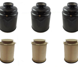 13-18 Ram 2500 3500 6.7L Turbo Diesel (3) Fuel Filter Water Separator 6 Pcs Kit