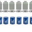 (6) Duramax Diesel Fuel Filters For 01-15 GMC 6.6 + (6) Oil Filters