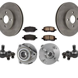 05-10 Cobalto SIN ABS 4 pernos Sin ABS 2 bujes de eje con cojinete de rueda delantera 7 piezas