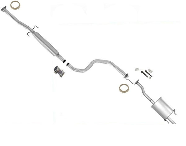 For 1992 1993 1994 Honda Civic EX 2 & 4 DR Resonator & Muffler Exhaust System