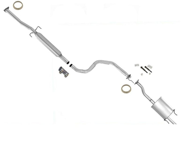 Middle Resonator Pipe Rear Muffler Exhaust System for Honda Civic EX 1996-1998