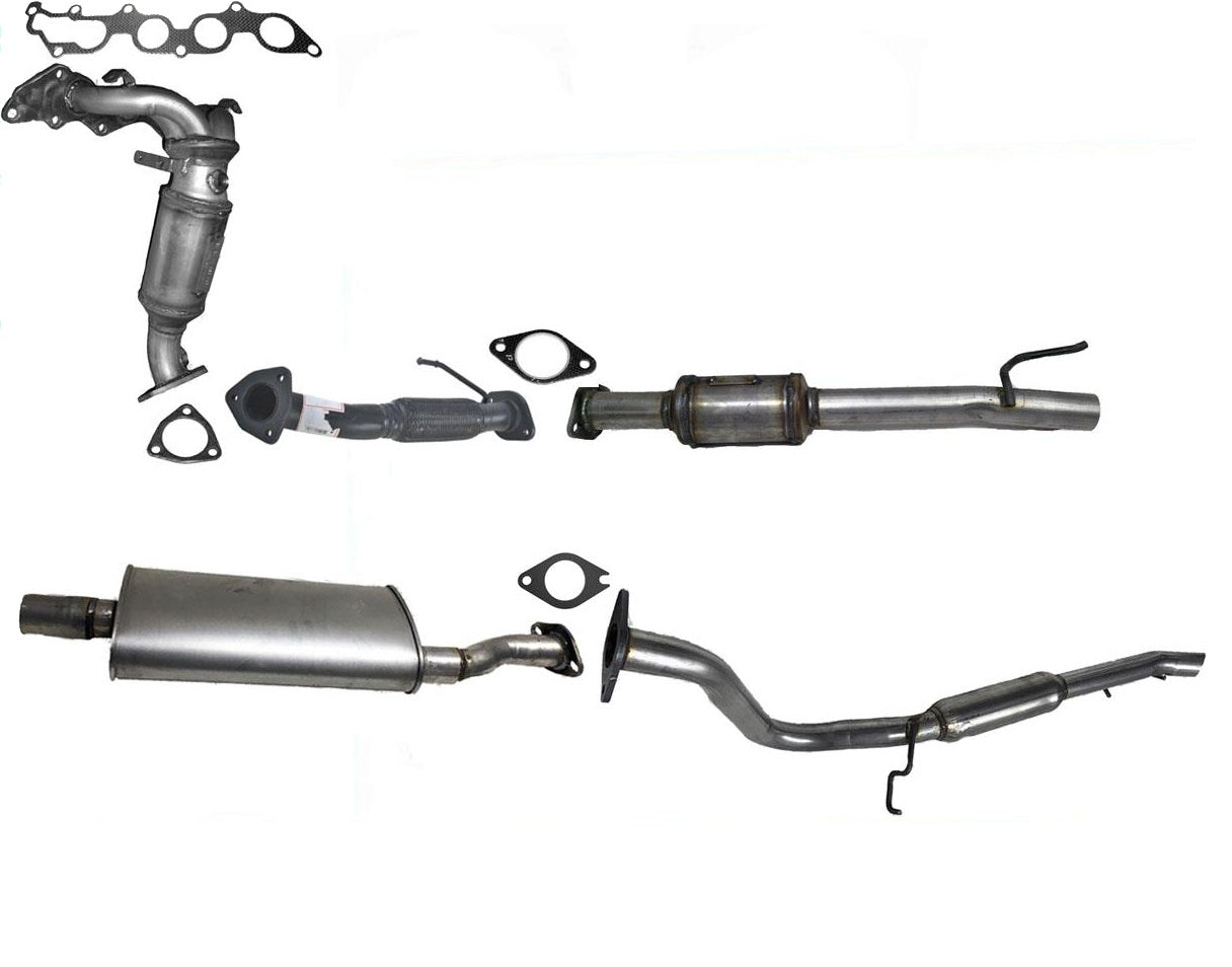 Full Exhaust System With Front & Rear Converters For Ford Escape 2005-2008 2.3L