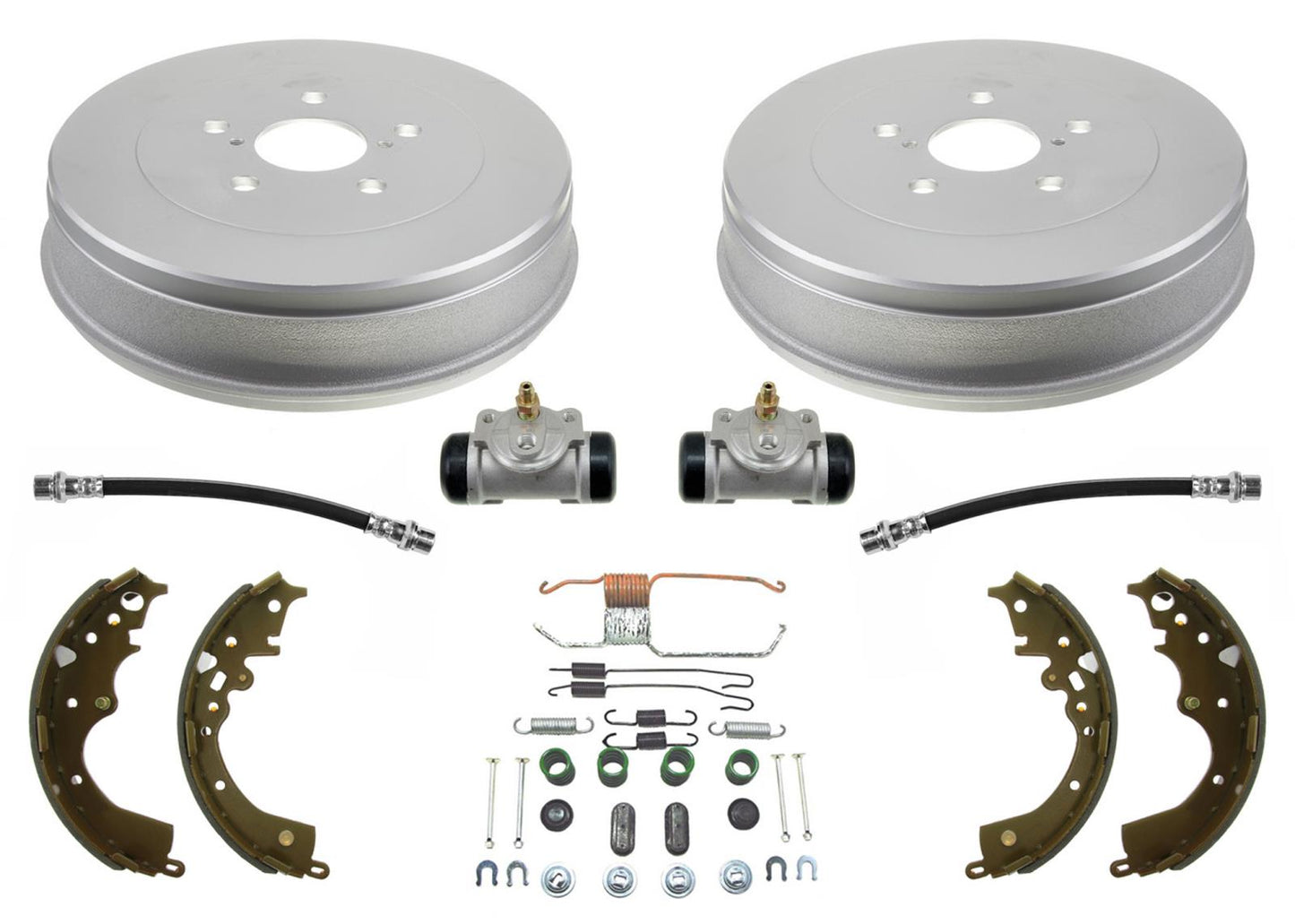 Rear Drums Shoes Spring Wheel Cylinders For Toyota Sienna 2004-10 W/ Rear Drums