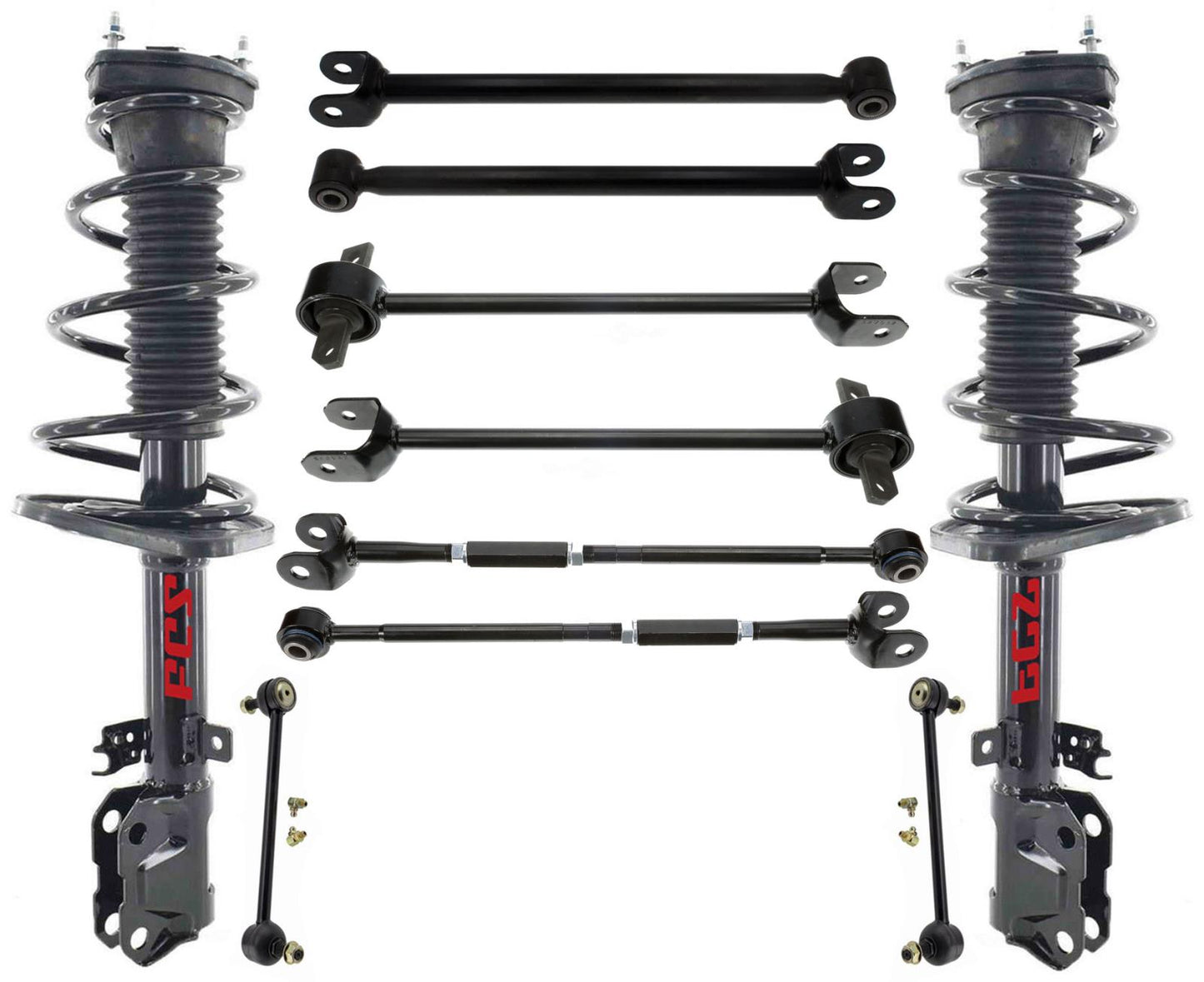 Rear Struts Control Arms W/ Bushings & Links For Toyota Camry Hybrid 2012-2017