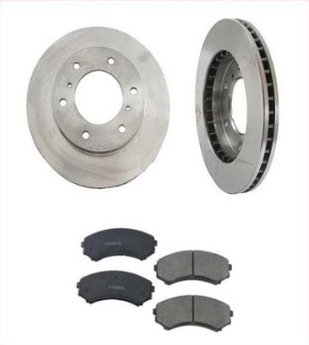 Compatible con rotores de freno delanteros y pastillas de freno de cerámica Mitsubishi Montero 2001-2006.