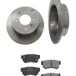 Fits 10-15 Tucson AWD 10-16 Sprtage AWD Rear Brake Rotors & Ceramic Pads