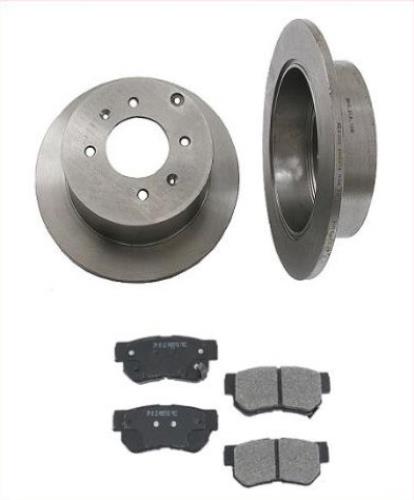 Fits 10-15 Tucson AWD 10-16 Sprtage AWD Rear Brake Rotors & Ceramic Pads