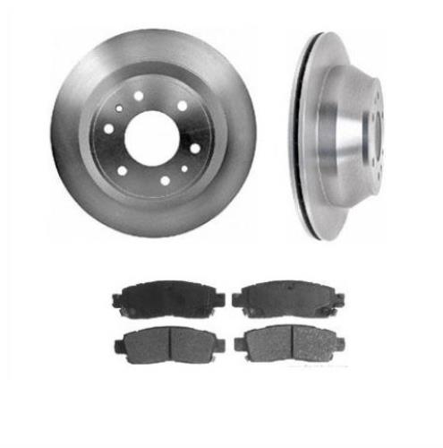 GM SUV (2) 55073 Disc Brake Rear Rotor Plus CD883 Ceramic Rear Pads