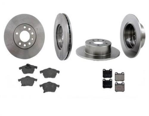 Fits 1997-1998 Saab 900 Front & Rear Rotors & Semi Metallic Pads