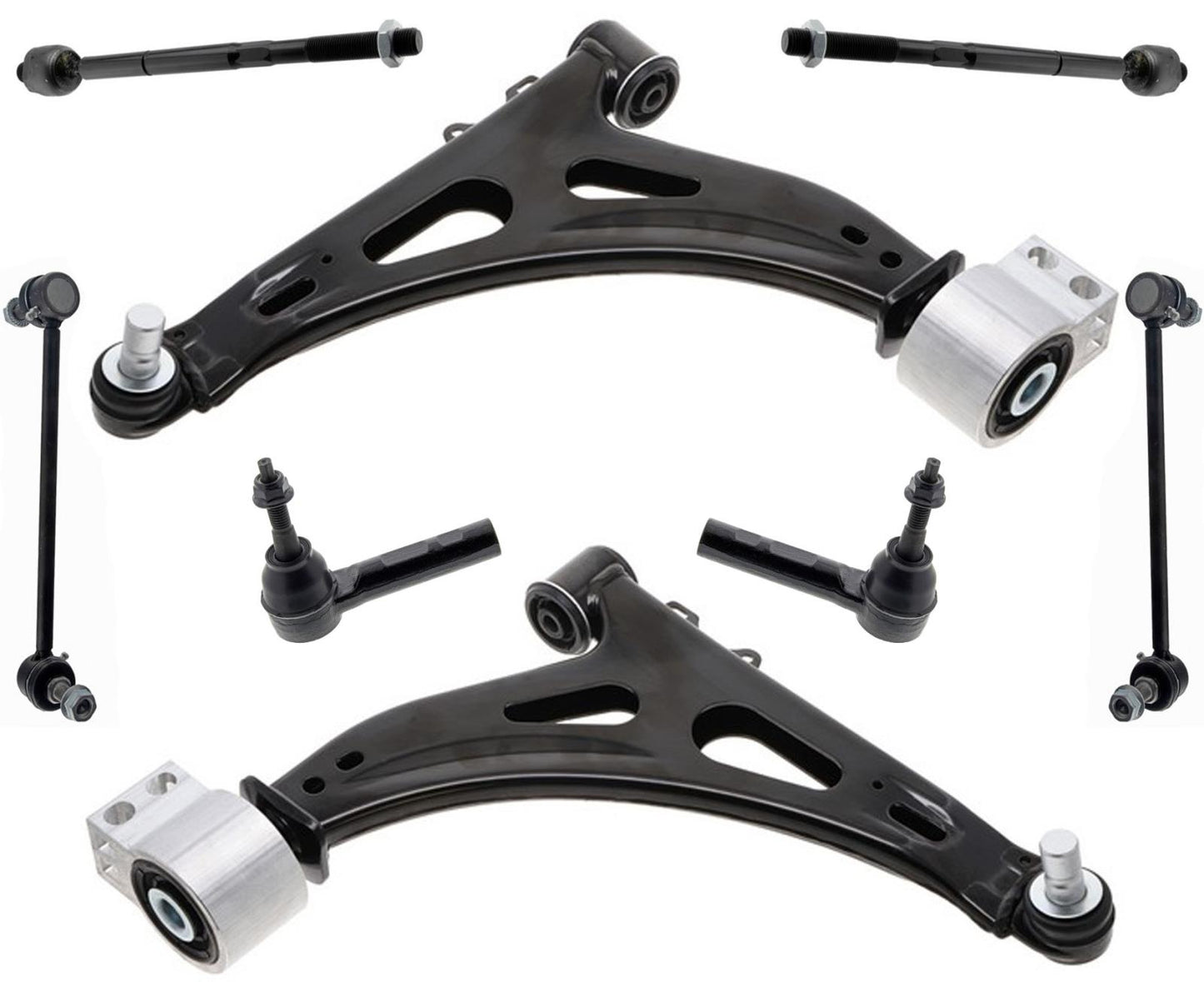 Front Lower Arms Ball Joints Tie Rods & Links For Chevrolet Impala 2014-2020