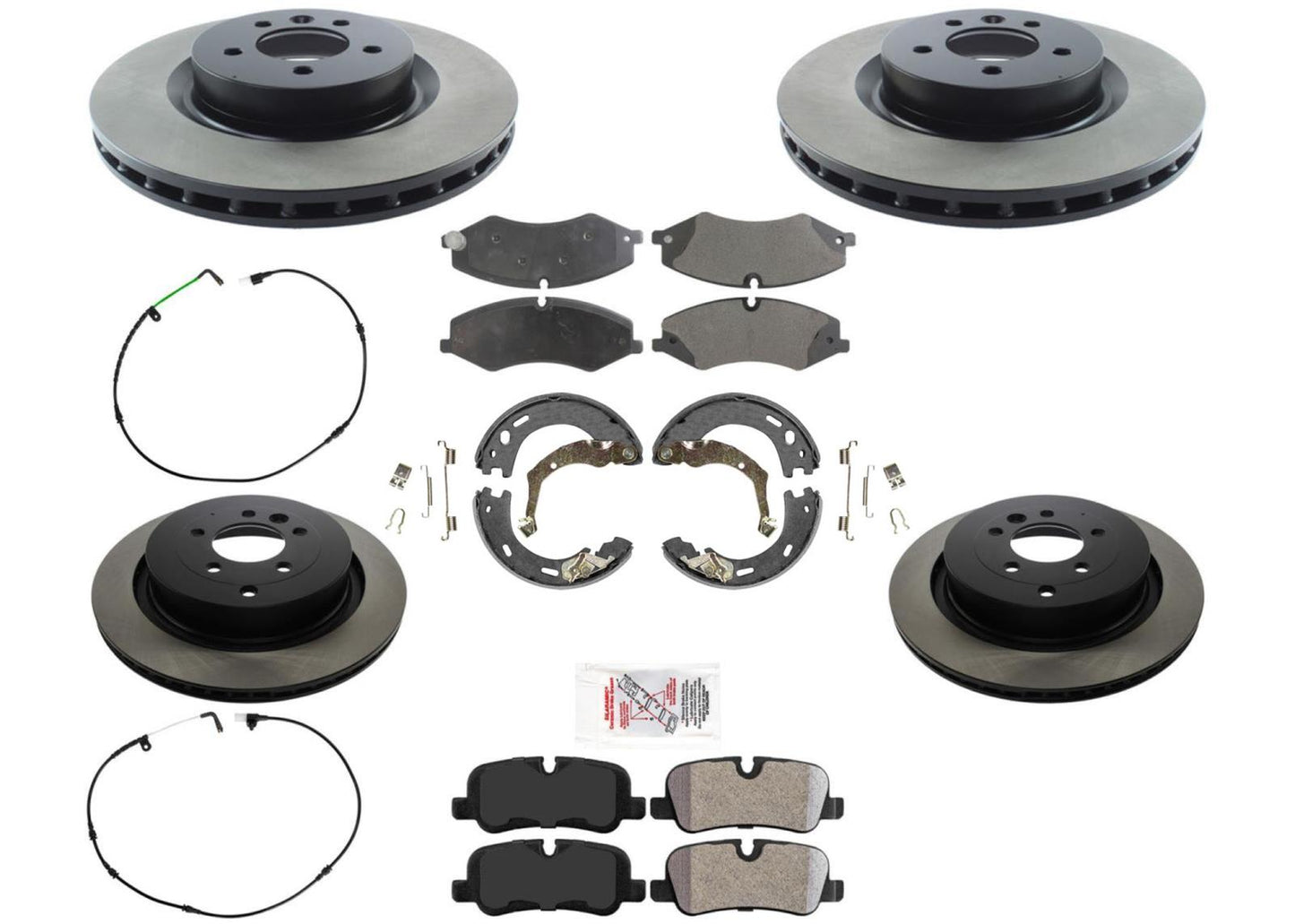 Performance Carbon Disc Brake Rotors Pads Sensors for Land Rover LR4 2010-2016