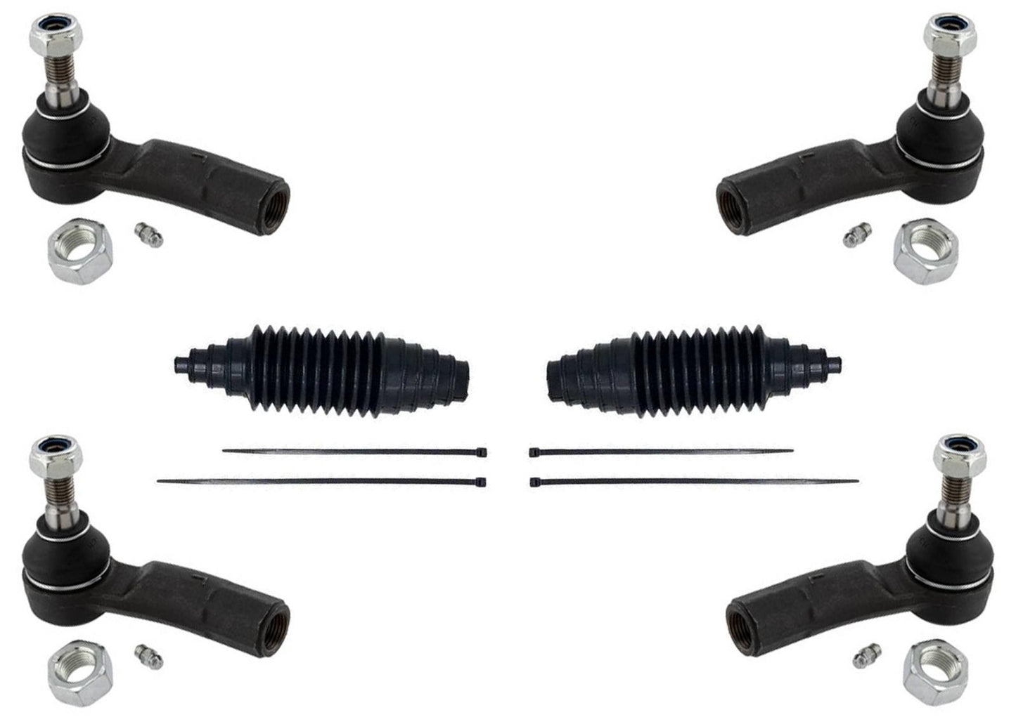 Inner Outer Tie Rods Boots for Audi A3 2006 2010 2011 2012 2013 2014 2015 2016