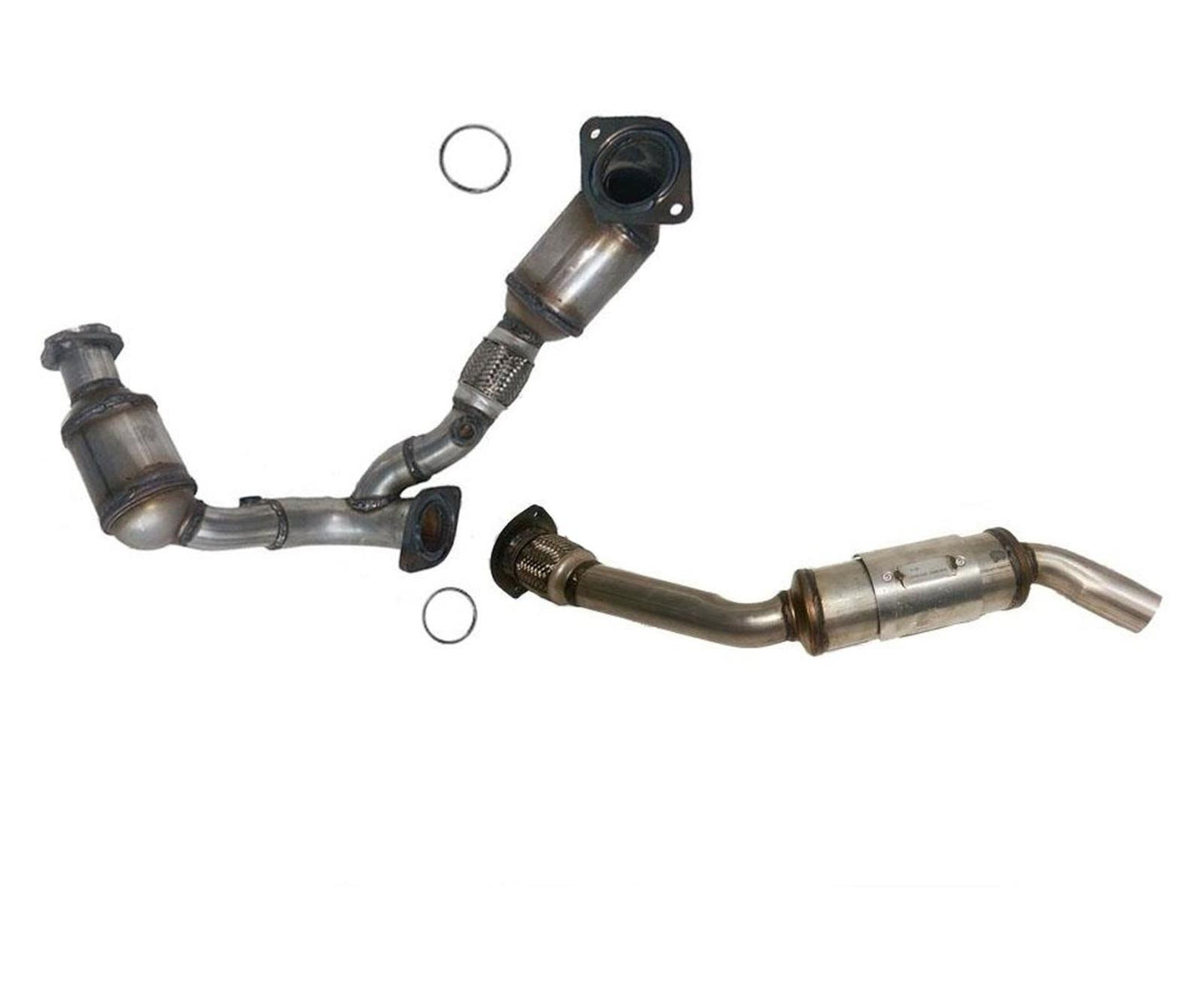 Front Y Pipe Rear Catalytic Converters For 2000-2005 Taurus 3.0L OHV Vin U or 2