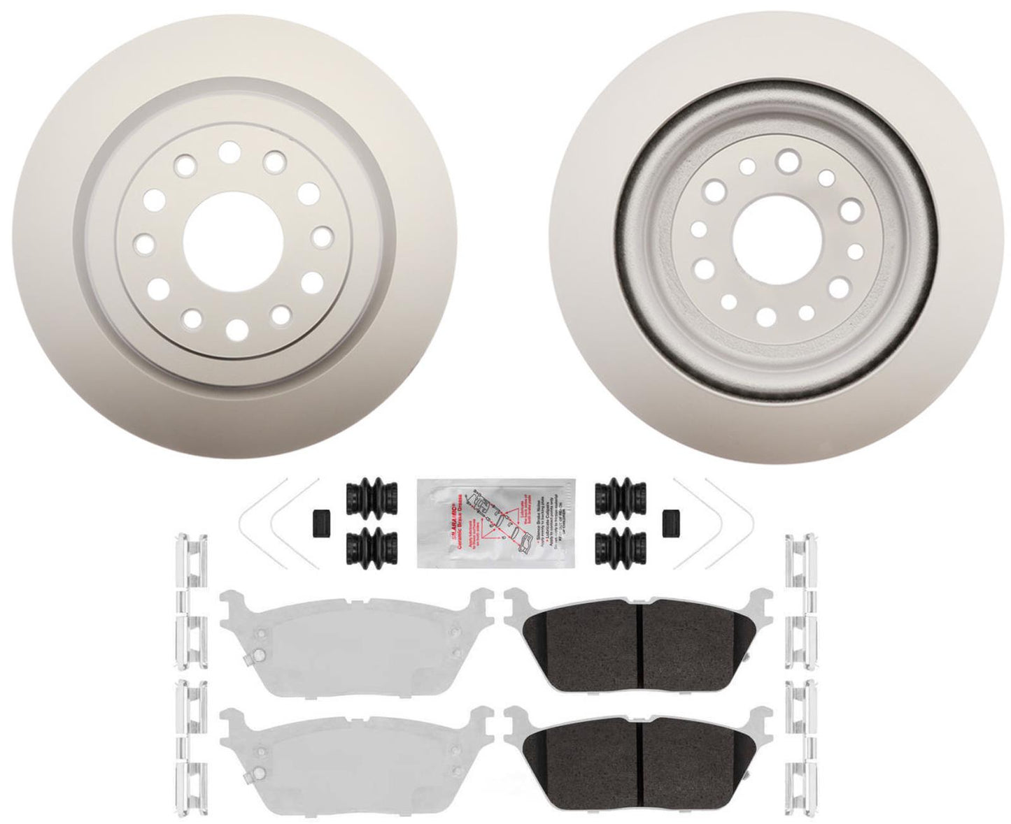Rear Coated Brake Rotors & Galvanized Brake Pads For 2019 2020 2024 RAM 1500