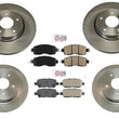 Front & Rear Brake Rotors & Ceramic Pads For 2014 2015 2016 2020 Nissan Altima
