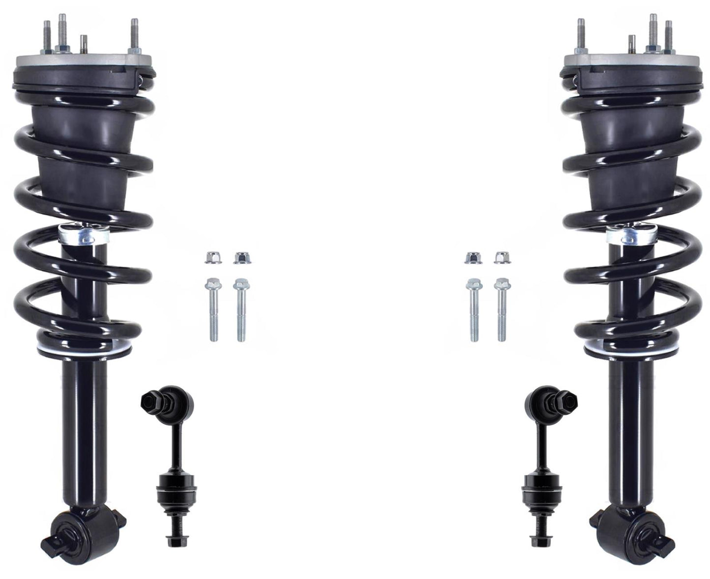 Front Complete Struts & Links For Silverado 1500 2019 2022 2023 4 Wheel Drive