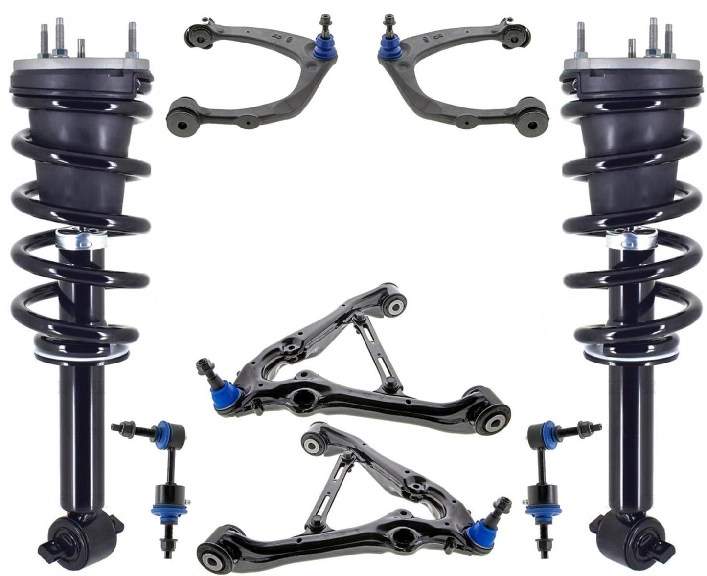 Front Struts Control Arms & Links For Silverado 1500 2019-2023 4 Wheel Drive
