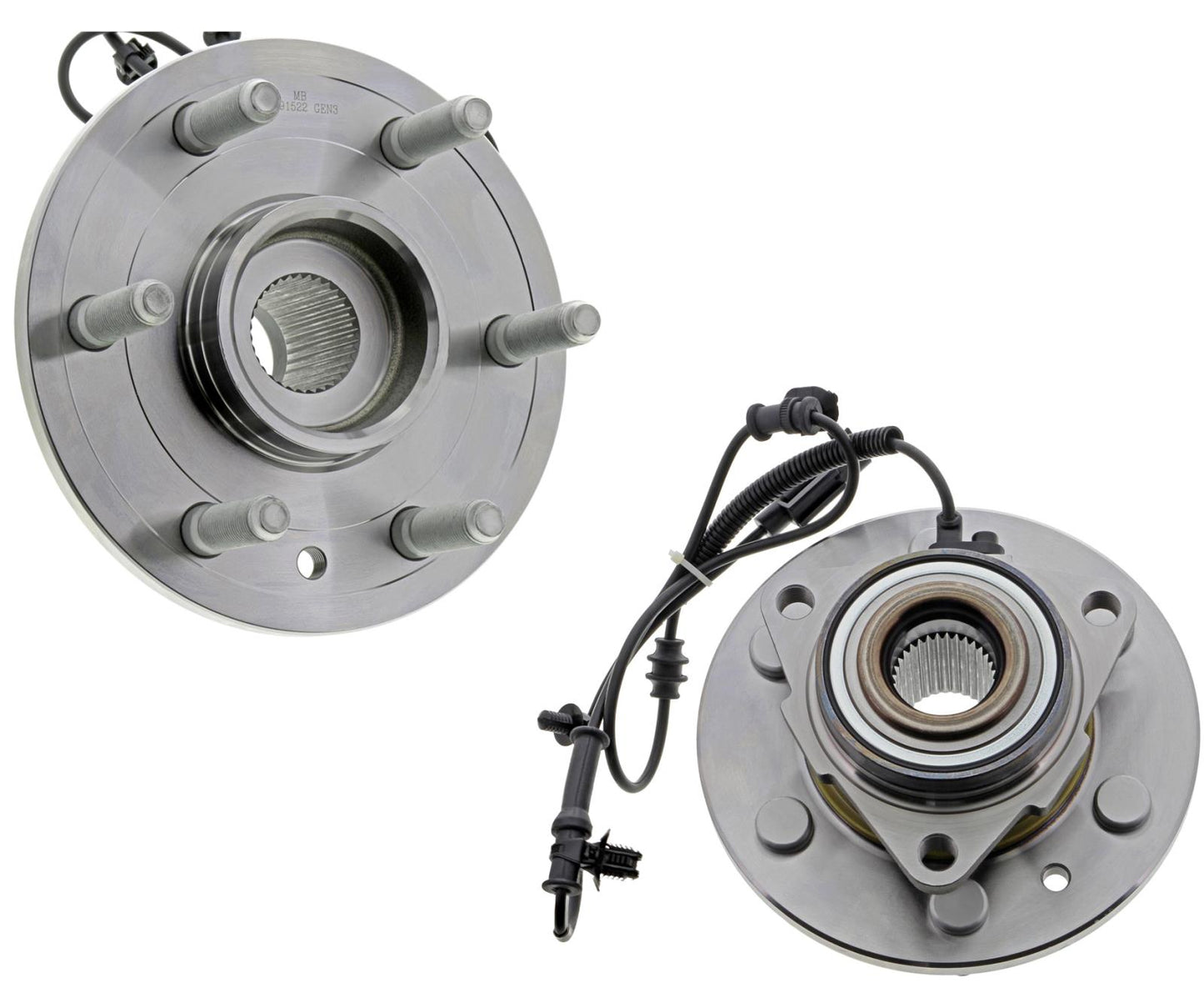 Front Wheel Hub Bearing Kit For RAM 1500 19-24 4 Wheel Drive W/O 22 Inch Wheels