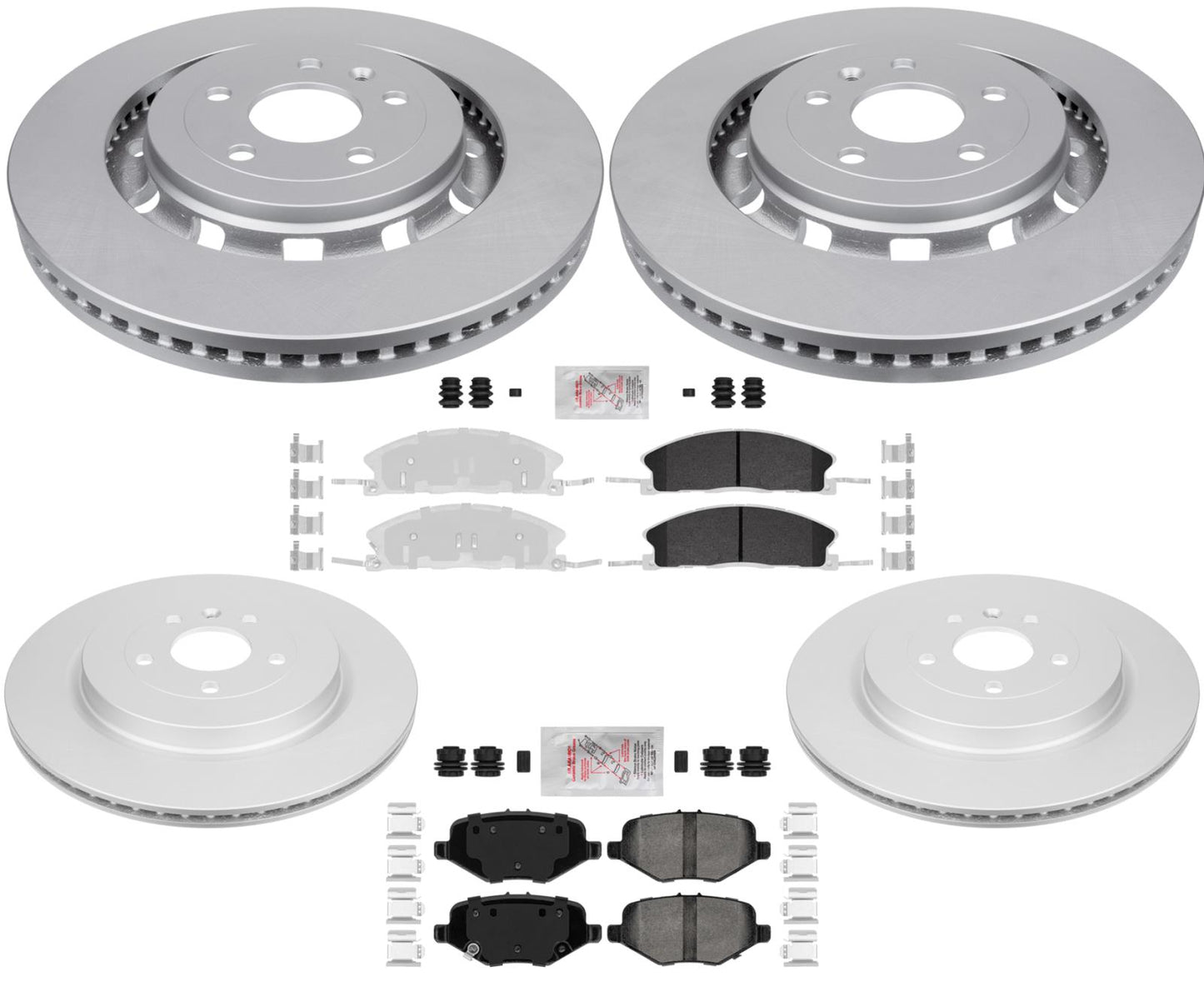 Front & Rear Rotors & Heavy Duty Pads For Explorer 2013-2019 Police Package