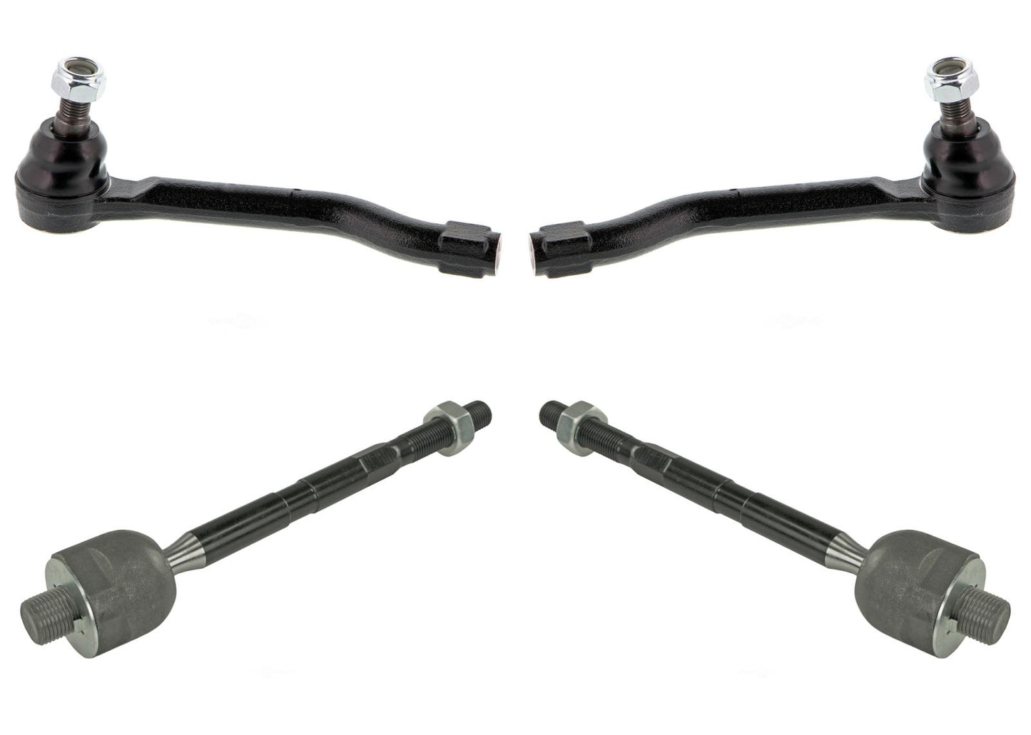 Anti Corrosion Coated Front Inner Outer Tie Rods for Honda Pilot 2016-2022