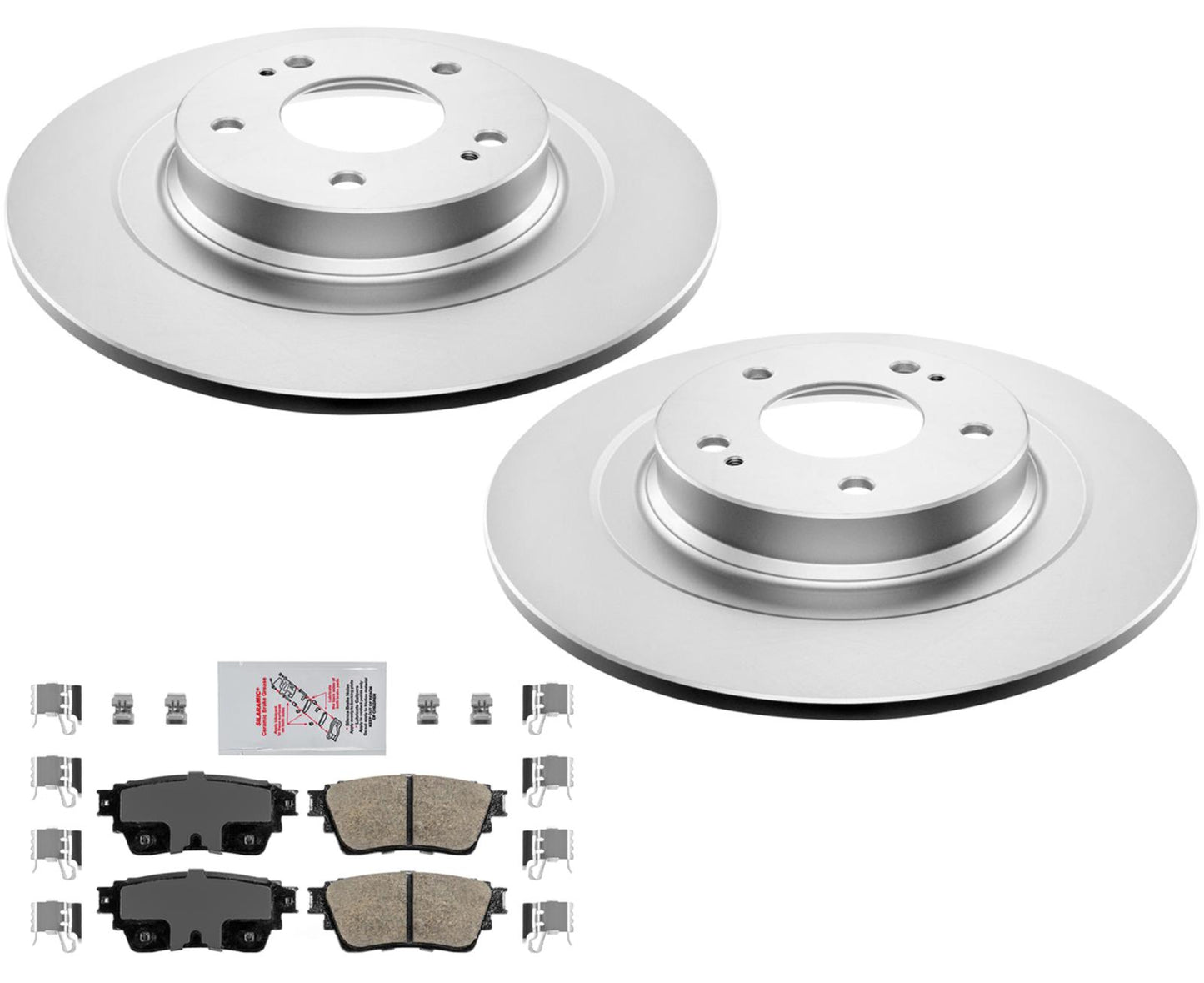 Rear Coated Rotors & Pads For Outlander 2017-2021 W/ Electric Parking Brake