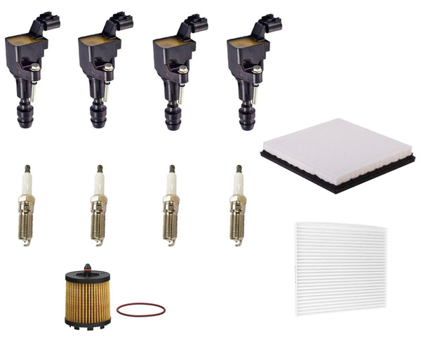 Direct Ignition Coils Spark Plugs Tune Up Kit For Buick Verano 2.4L 2012-2017
