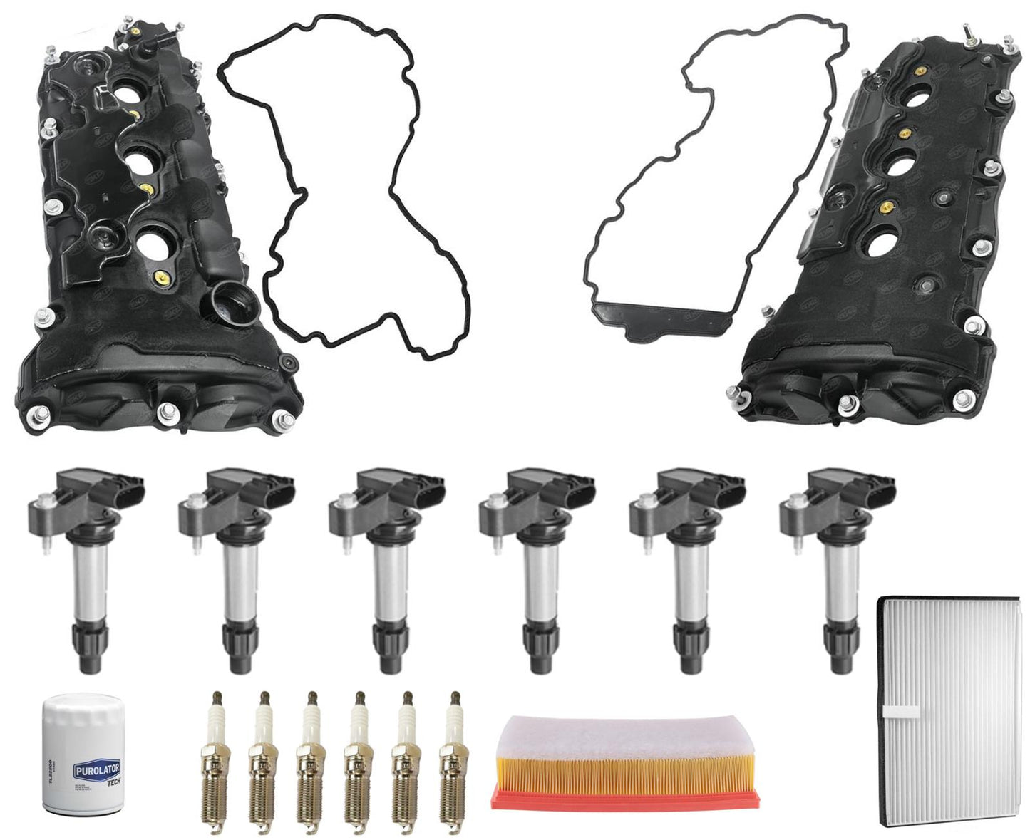 Engine Valve Covers Ignition Coils Tune Up Kit For Chevrolet Impala 3.6L 12-13