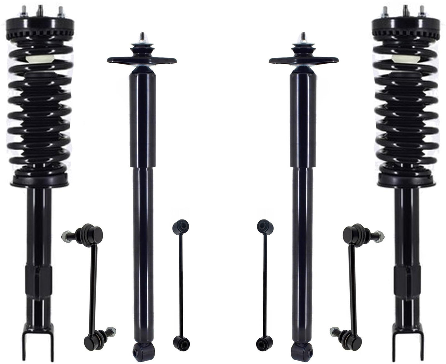 Front Struts Rear Shocks & Links For 300 05-2010 RWD W/ Performance Suspension