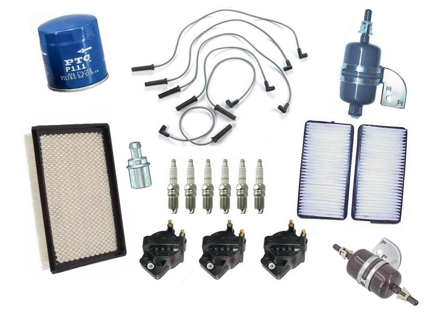 Spark Plugs Wires Coils Air Cabin & Gas Filters for Buick Rendezvous 3.4L 02-05