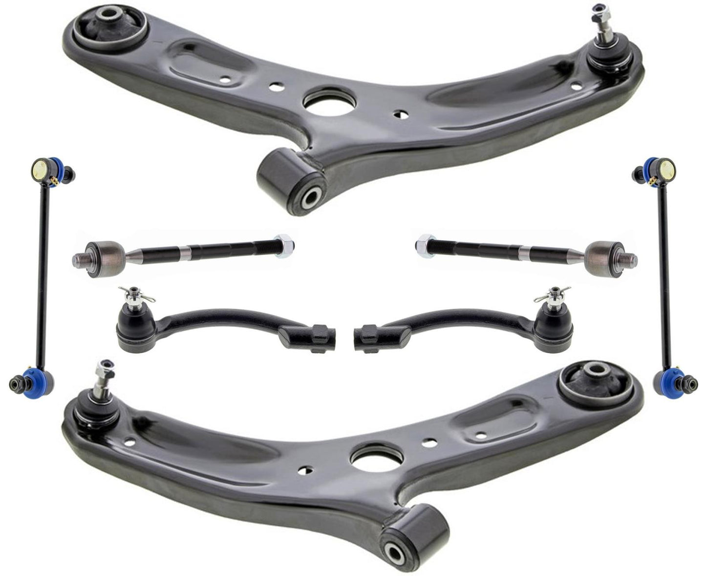 Mevotech Lower Control Arms Tie Rods & Links For Kia Forte 2014 2016 2017 2018