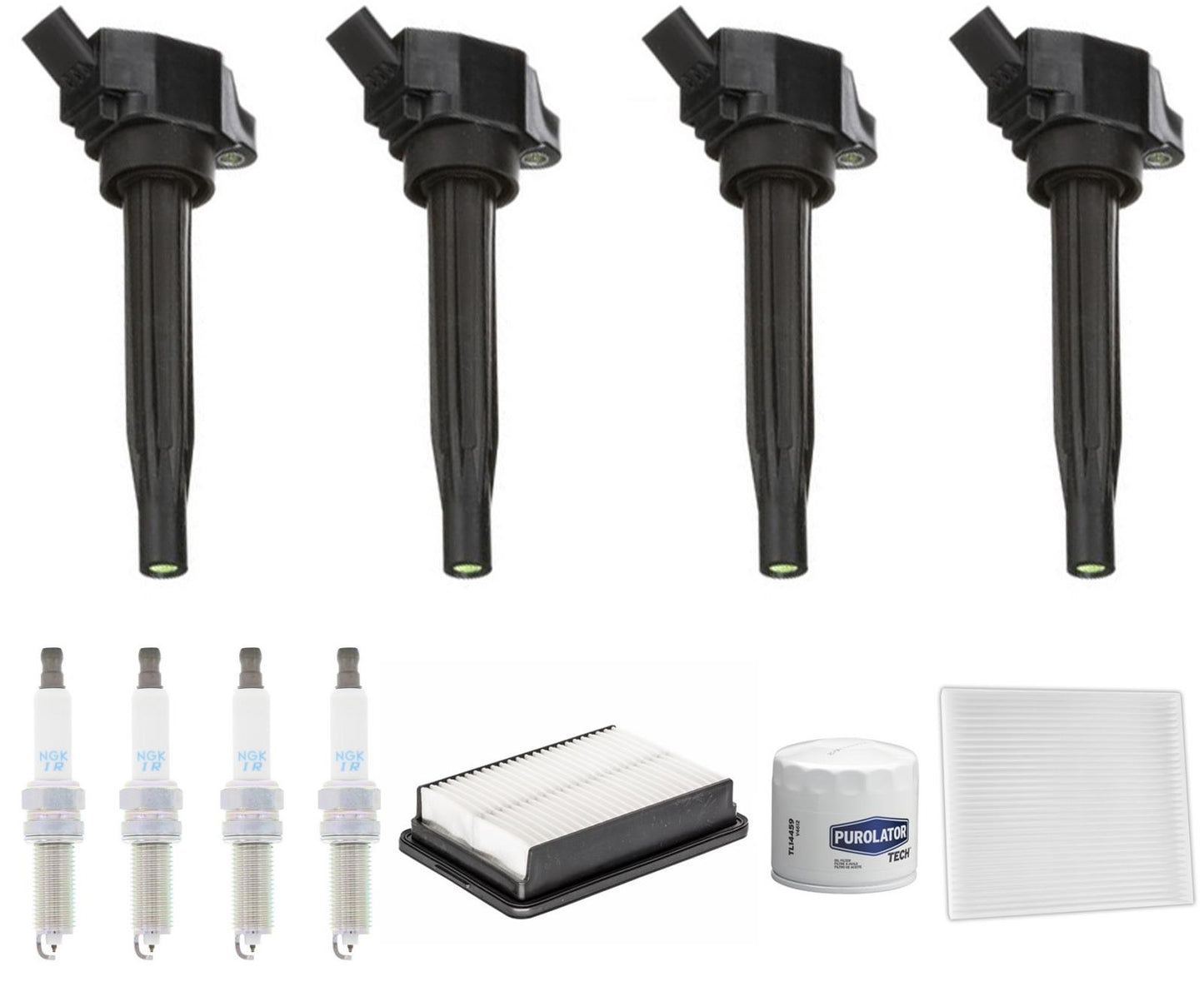 Ignition Coils Laser Iridium Spark Plugs Tune Up Kit For Kona 1.6L 2021 2022