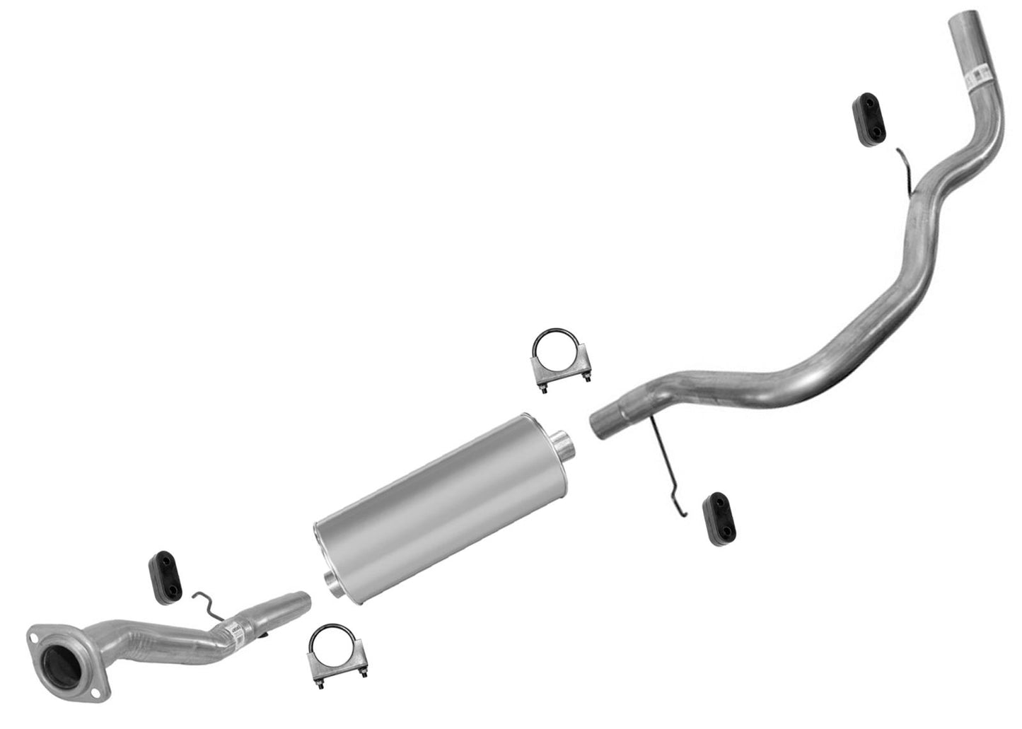 Muffler Tail Pipe Exhaust System for Chevrolet Suburban 2001 2003 2004 2006 5.3L