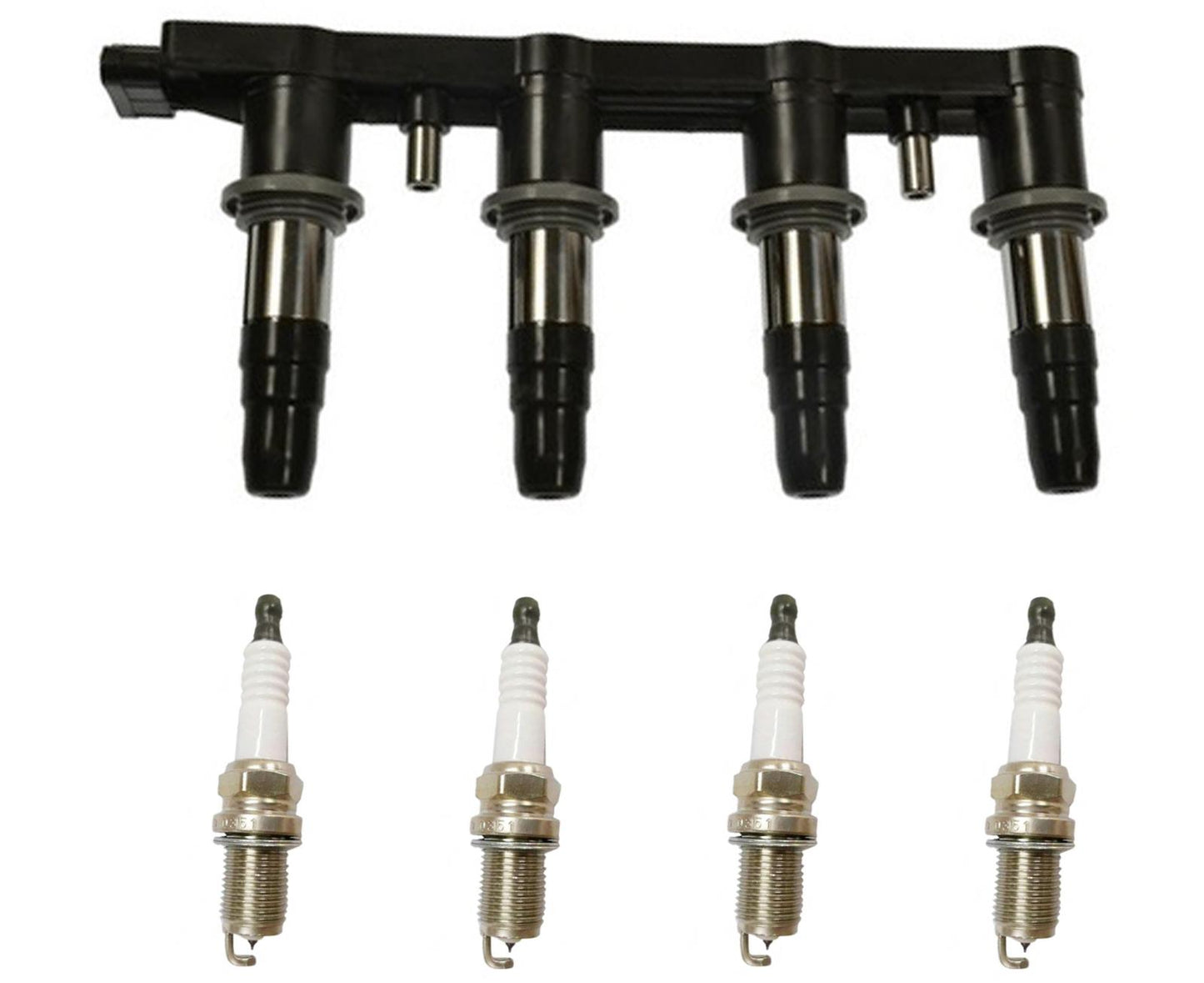 Ignition Coil Pack & Spark Plugs For Chevrolet Cruze 1.8L 10-16 Built In Korea