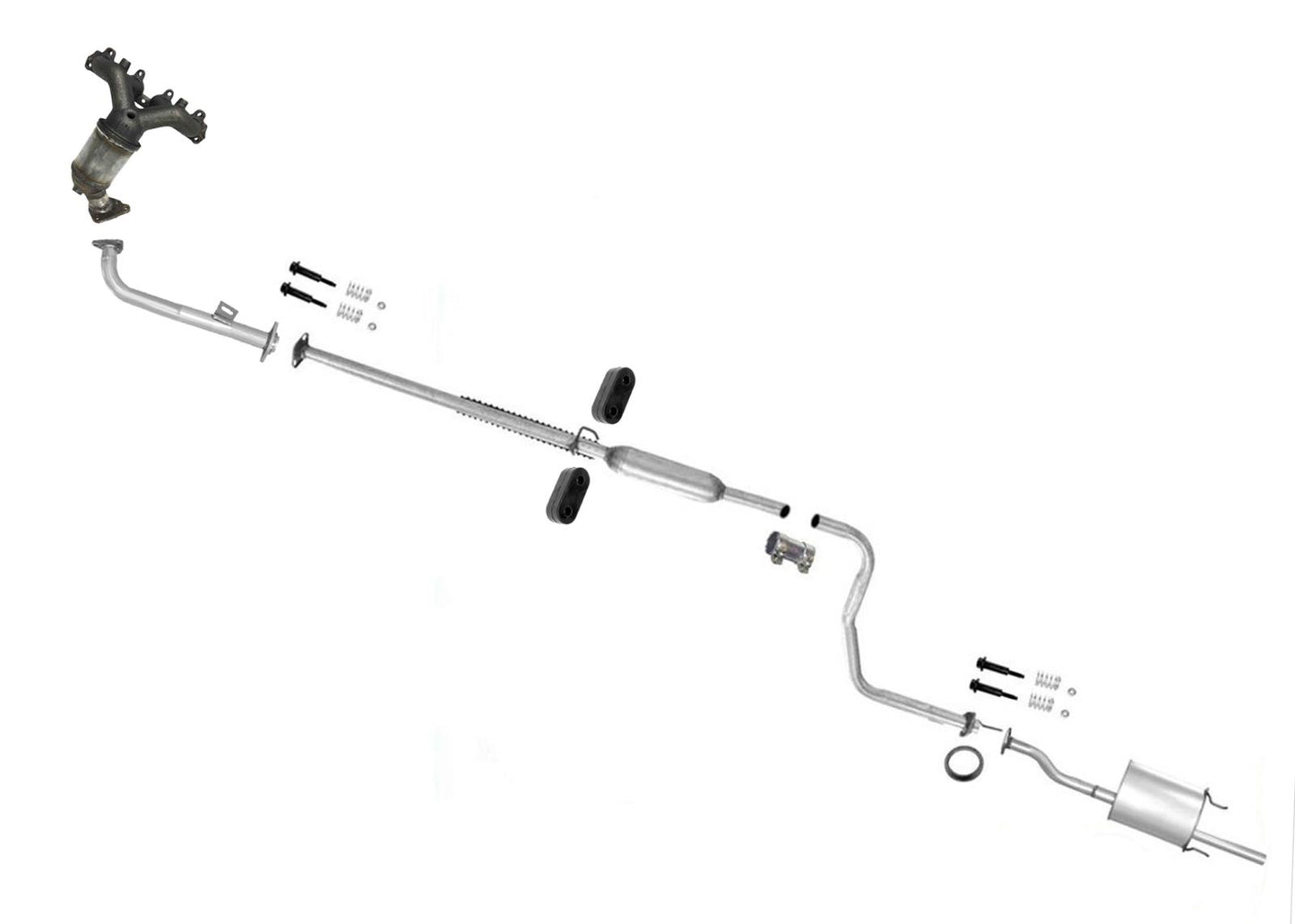 Catalytic Converter Pipe Exhaust For Honda Civic DX LX 1.6L3 Dr Hatchback 96-00