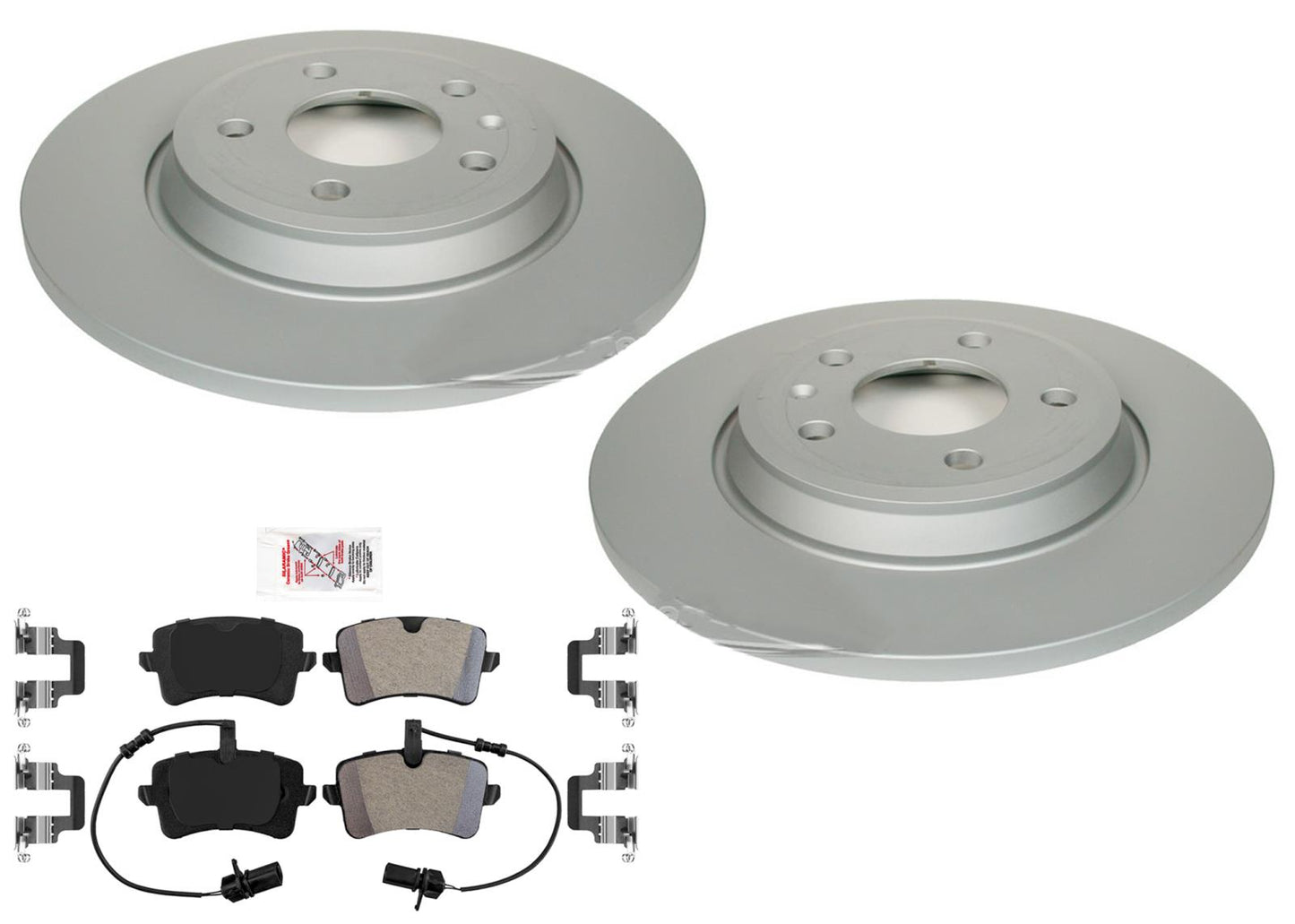 Rear Coated Disc Rotors Disc Brake Pads for Audi A6 2012 2013 2.0L Engine