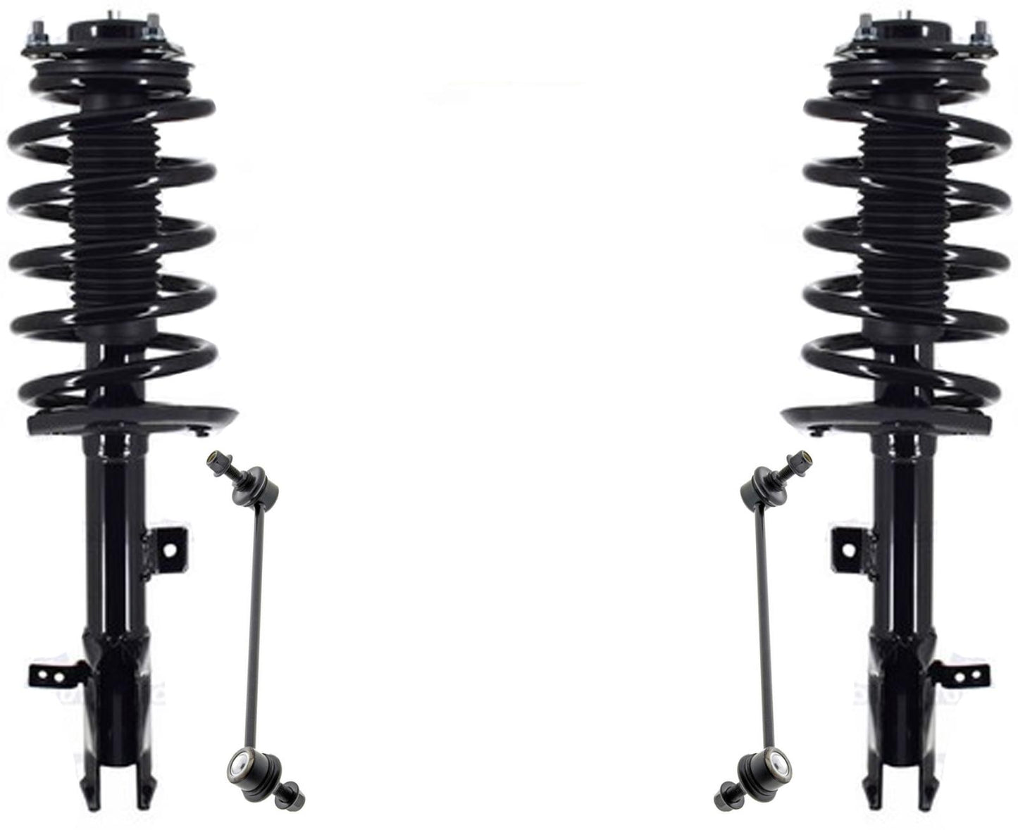 Front Struts & Links For Compass 2012-2017 4 Wheel Drive Manual Transmission