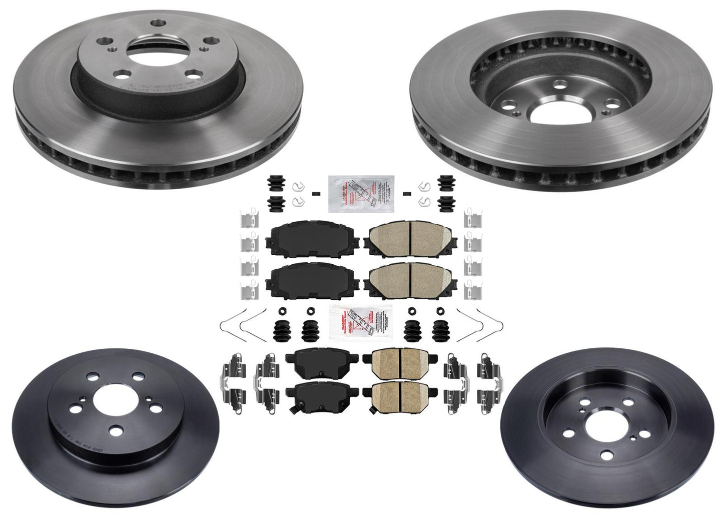 Performance Disc Brake Rotors Brake Pads for Toyota Prius 2010 2012 2013 2015