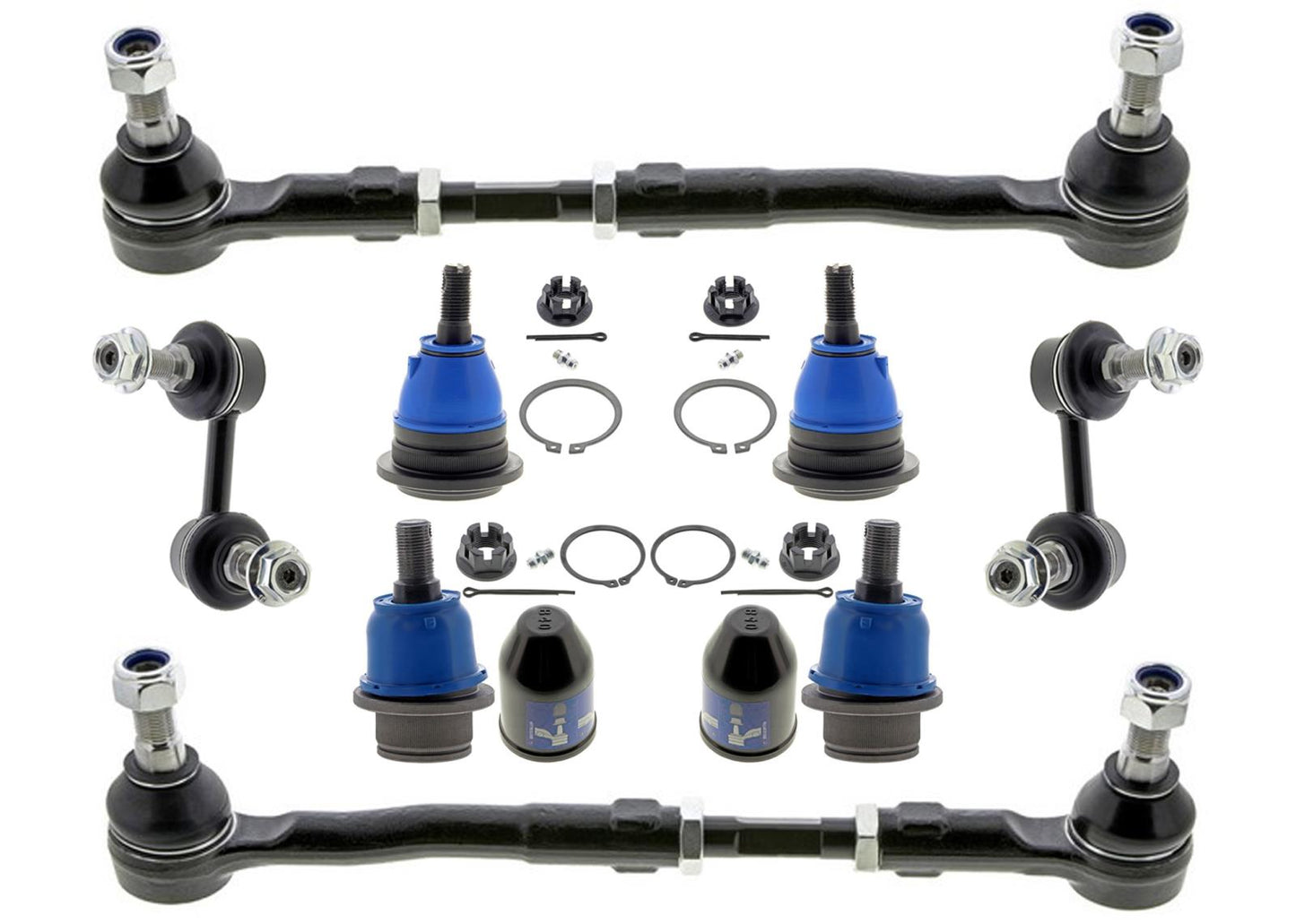 Mevotech Ft Inner Outer Tie Rods Ball Joints Sway For Nissan Titan XD 2016-2023