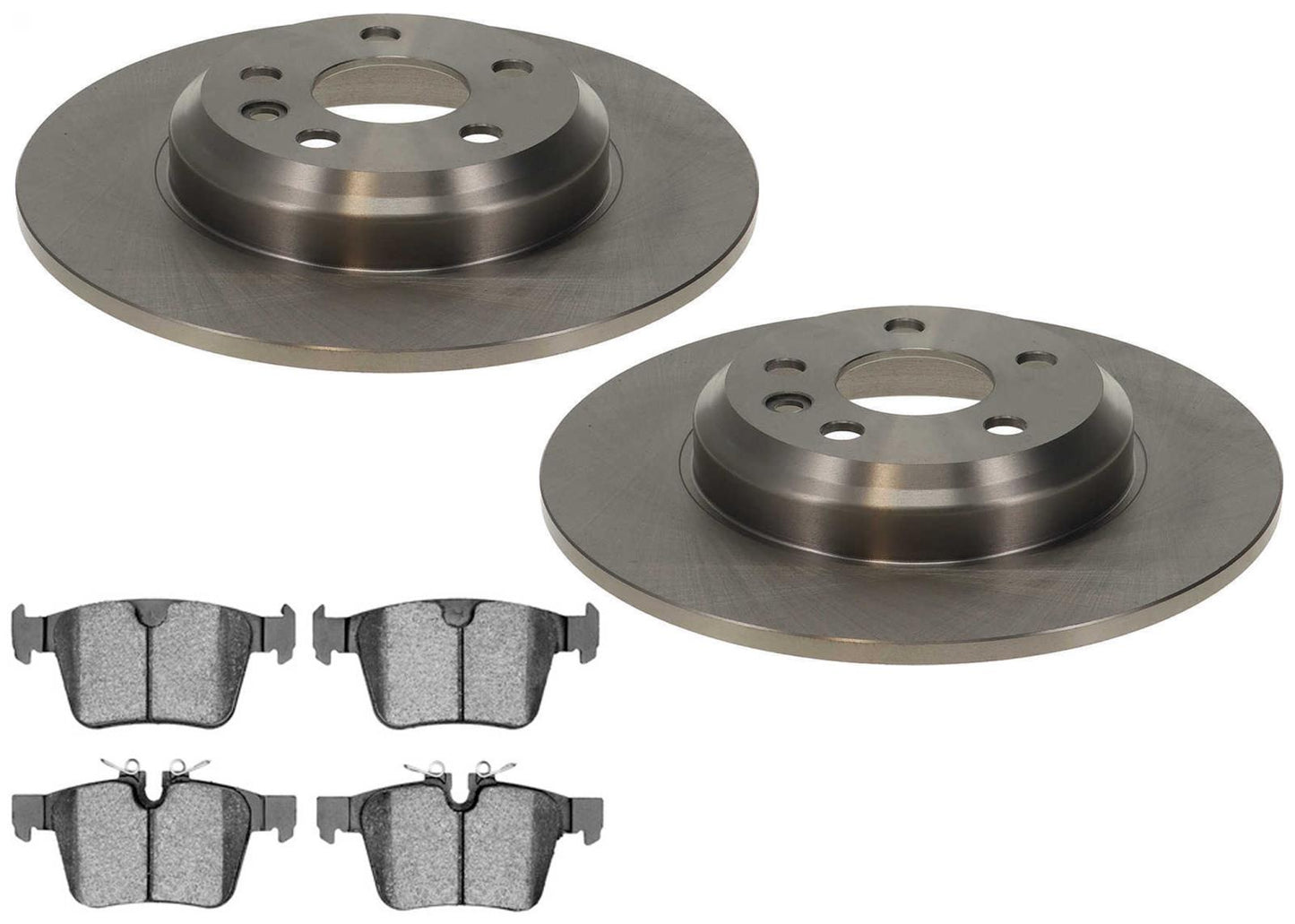 Rear 300MM Solid Disc Brake Rotors Pads for Land Rover Discovery Sport 2020-2025