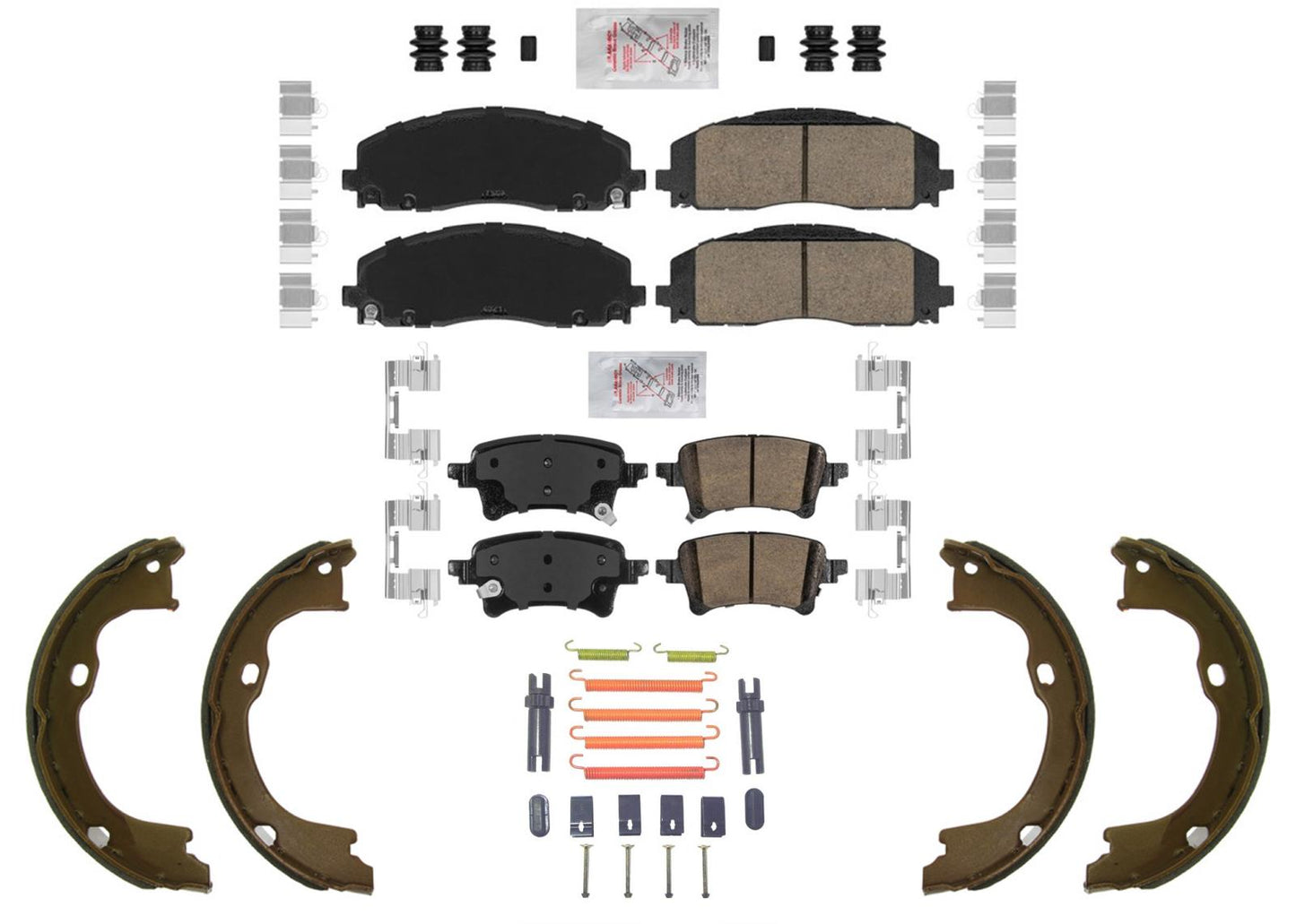 For 2018-2023 Jeep Wrangler Rubicon 392 342mm Rear Coated Brake Rotors Brake Pad