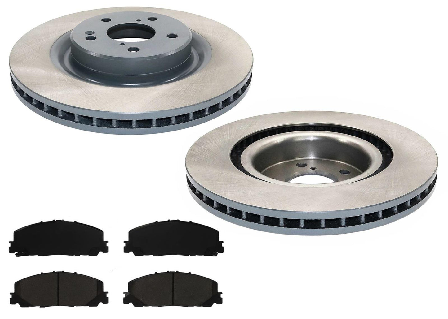 Front GEO Coated Brake Disc Rotors Ceramic Pads For Honda Pilot 2023 2024 2025