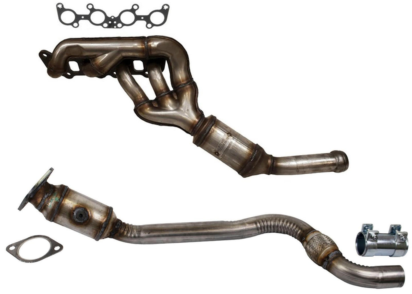 Left Tubular Catalytic Converter Right Converter for Ford Mustang 2015 2020 5.0L
