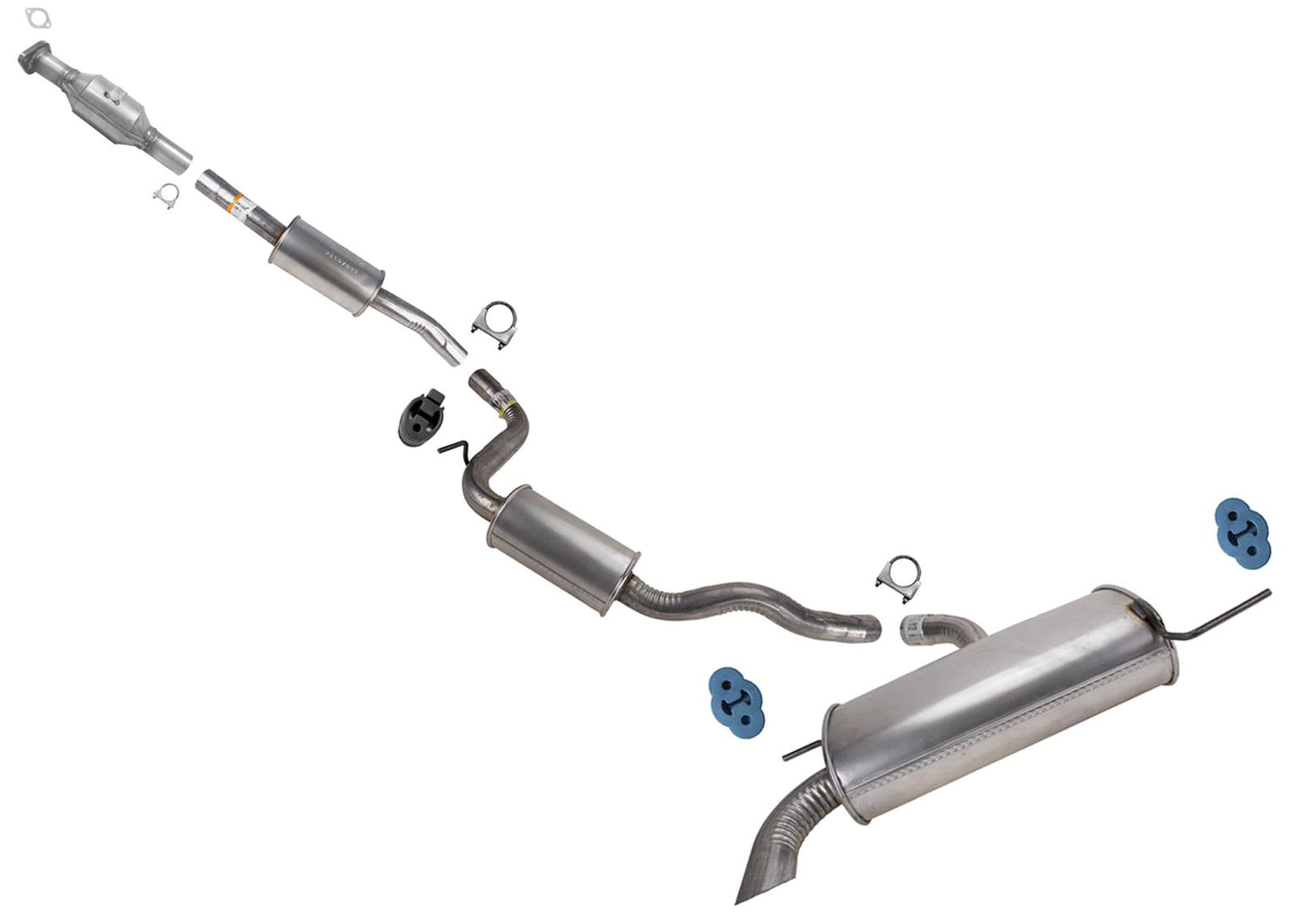 CARB Converter Resonator Pipe Rear Mufflers Exhaust for Ford C-Max 14-16 Hybrid