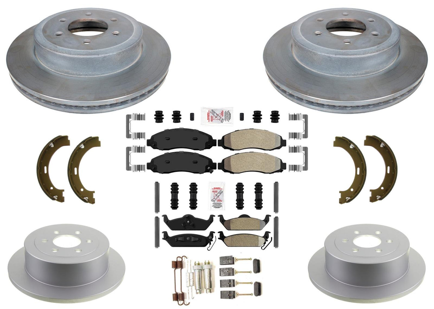 Carbon Performance Disc Brake Rotors & Pads for Dodge Dakota 2003-2004 4WD