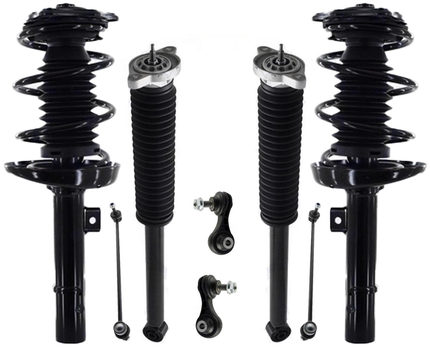 Front Struts Rear Complete Shocks & Links For Honda Civic Sedan 2016 2017 2021