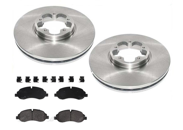 For Ford Transit 150 250 GEO Fleet Duty Front Brake Disc Rotors Pads 2015-2021