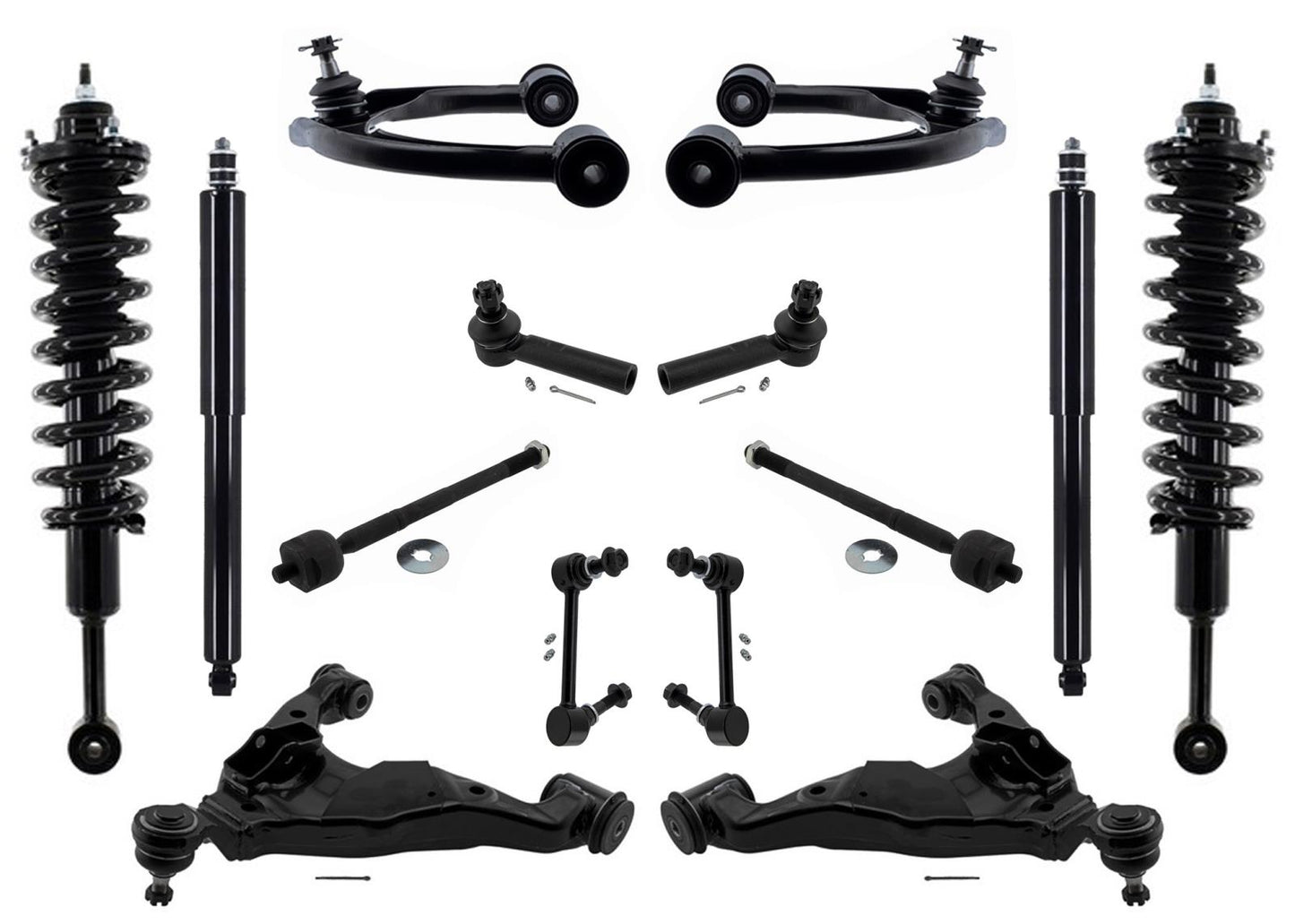 Coil Spring Struts Control Arms for Toyota Tacoma 2005 2010 2015 4 Wheel Drive