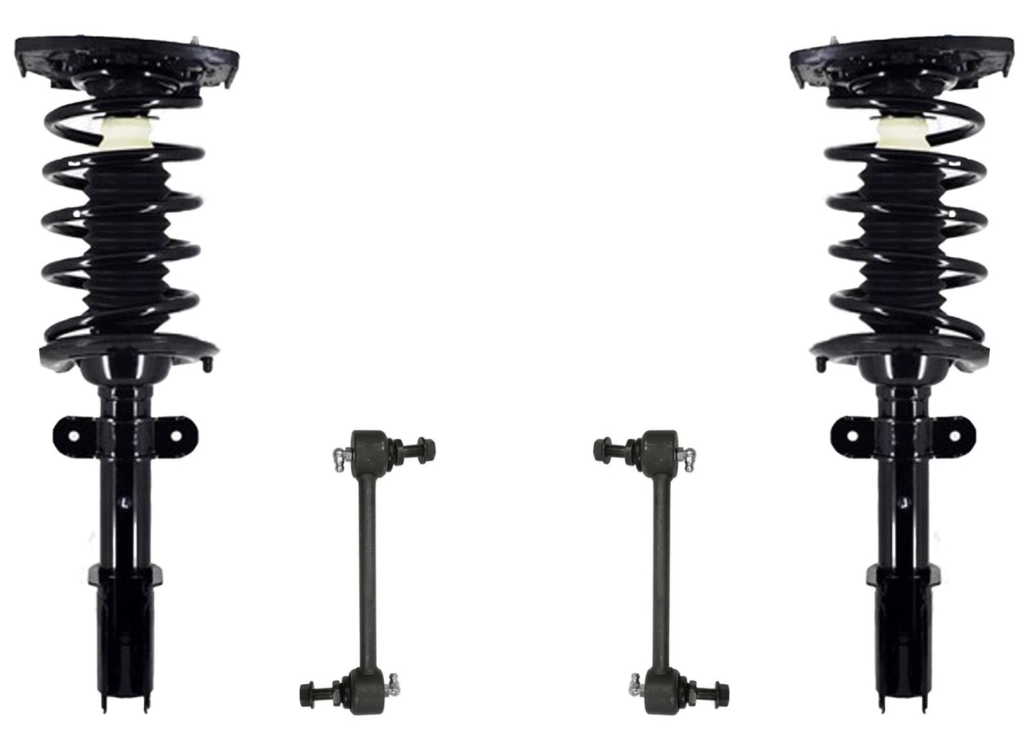 Rear Coil Spring Struts & Sway Bar Links for Chevrolet Impala Limited 2014-2016